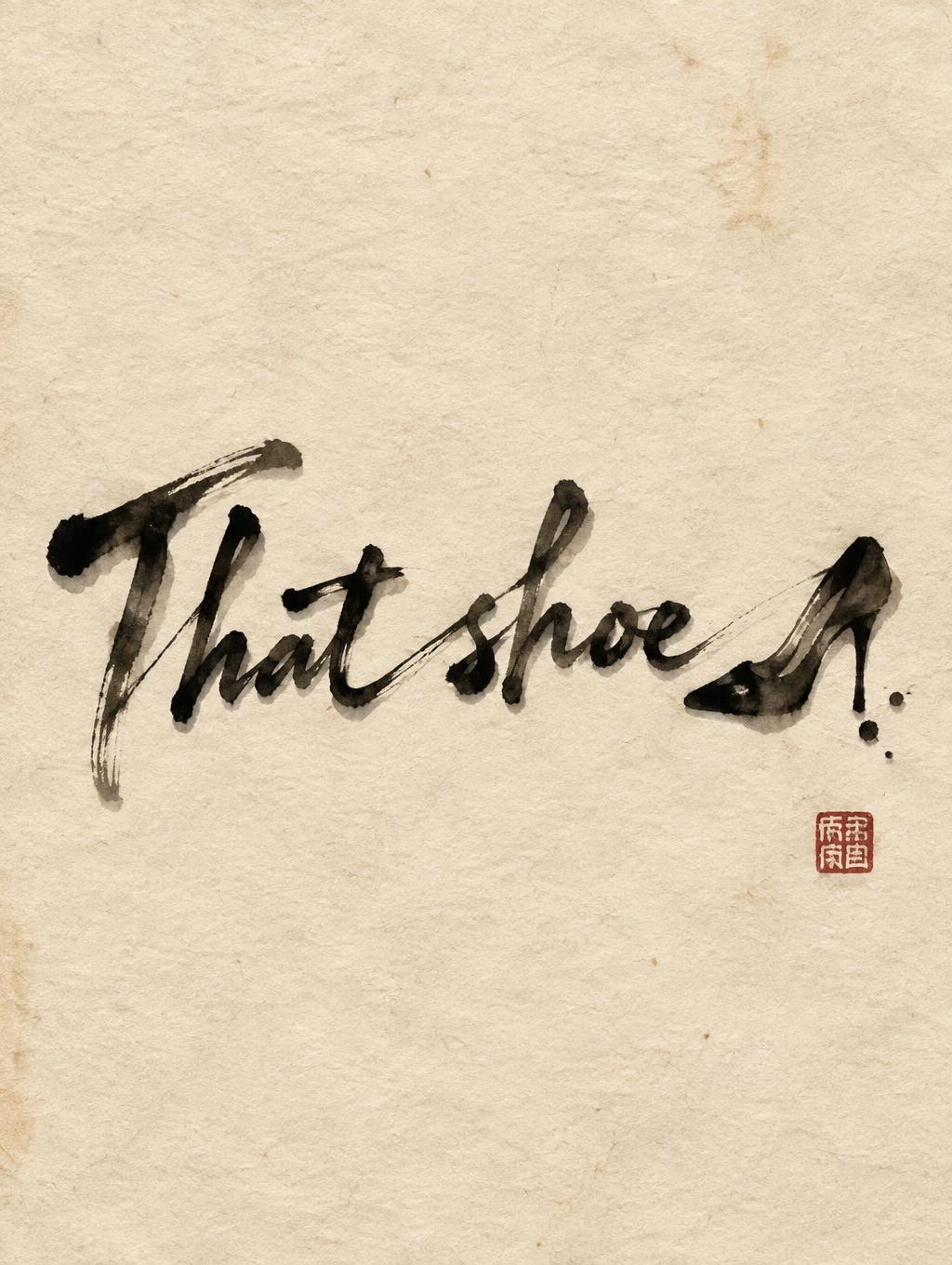 "That shoe 👠" — Brush Chinese Ink | AI Text Effect Generator