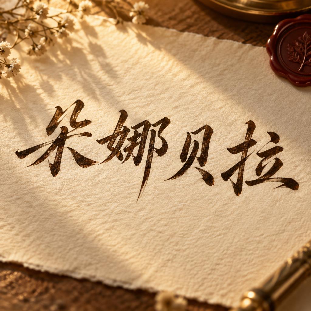 "朵娜贝拉" — Handwritten Script | AI Text Effect Generator