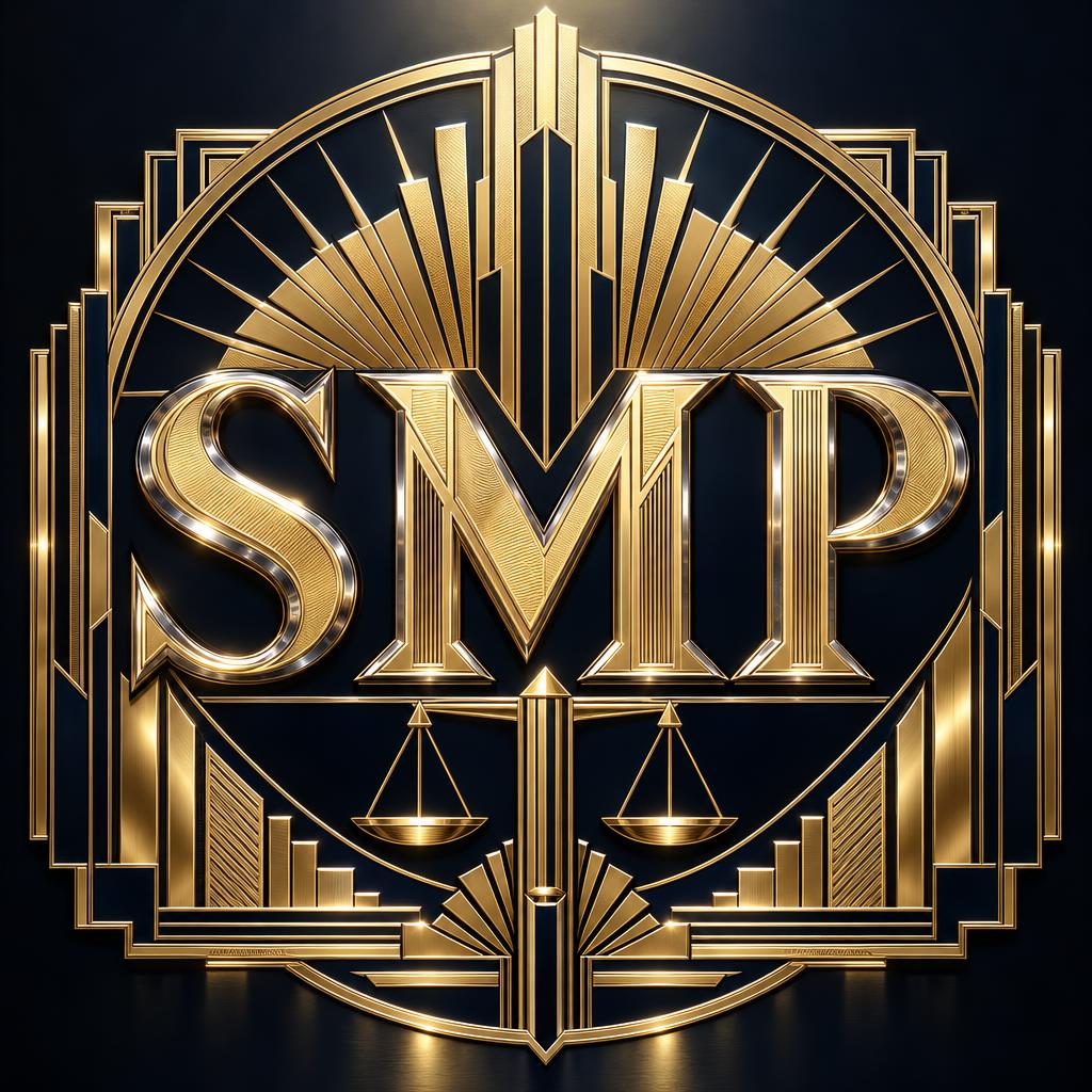 "Can you create a logo mith the three letters"  S M P " for a law firm
" — Art Deco | AI Text Effect Generator