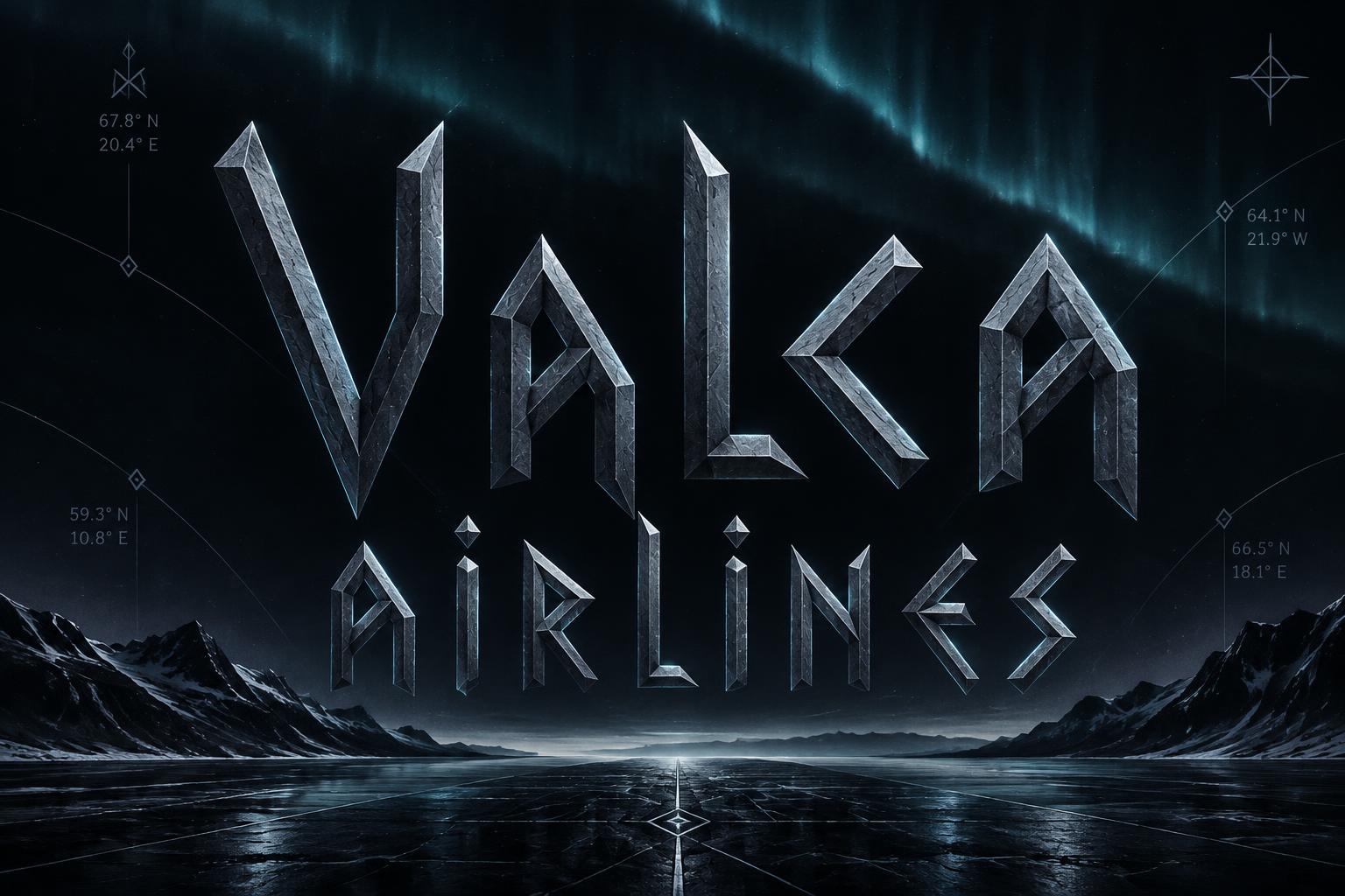 "Valca airlines" — Viking Runic | AI Text Effect Generator
