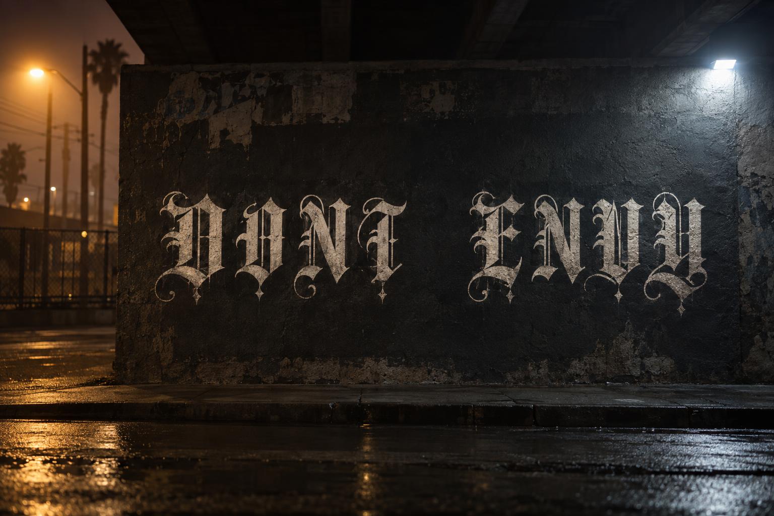 "D O N T     E N V Y" —  | AI Text Effect Generator