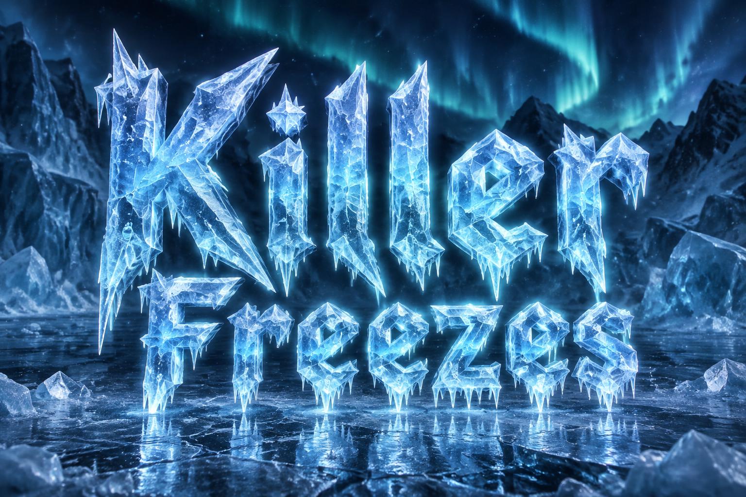 "Killer Freezes" — Glass Frozen | AI Text Effect Generator