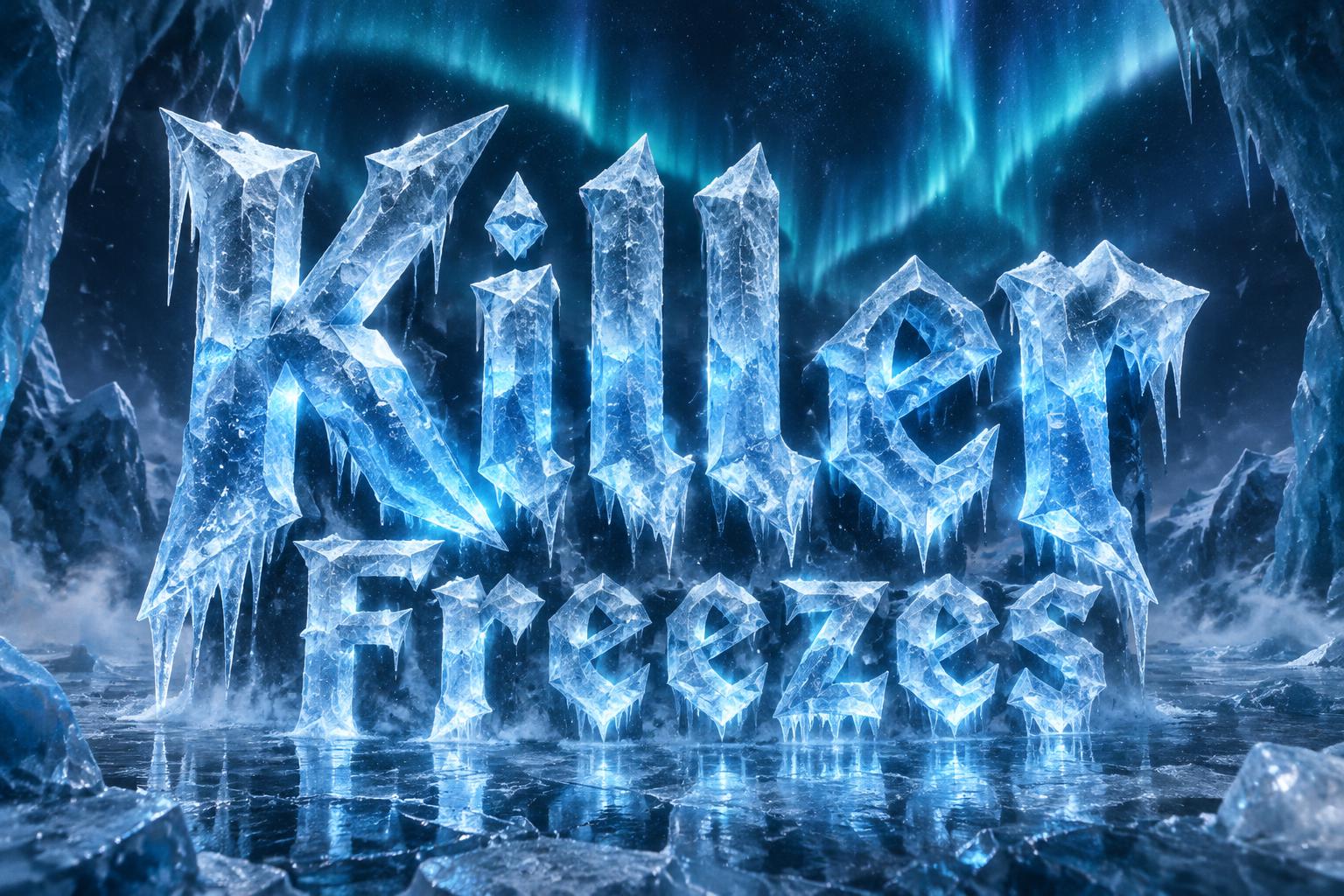 "Killer Freezes" — Glass Frozen | AI Text Effect Generator