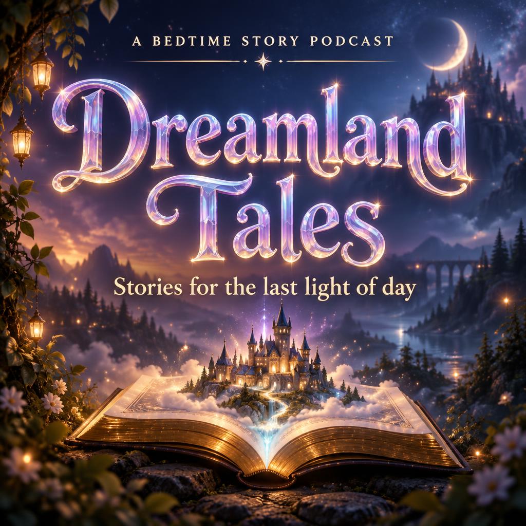 "Dreamland Tales
A BEDTIME STORY PODCAST
Stories for the last light of day" — Fairy Tale | AI Text Effect Generator