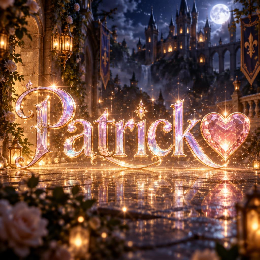 "Patrick ❤️" — Fairy Tale | AI Text Effect Generator