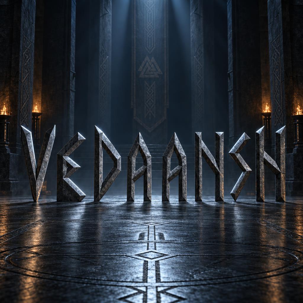 "Vedaansh" — Viking Runic | AI Text Effect Generator