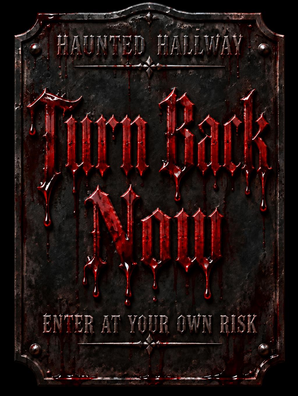 "" — Drip Font Blood | AI Text Effect Generator