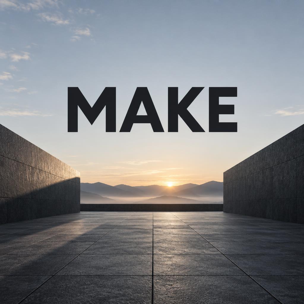 "MAKE" —  | AI Text Effect Generator