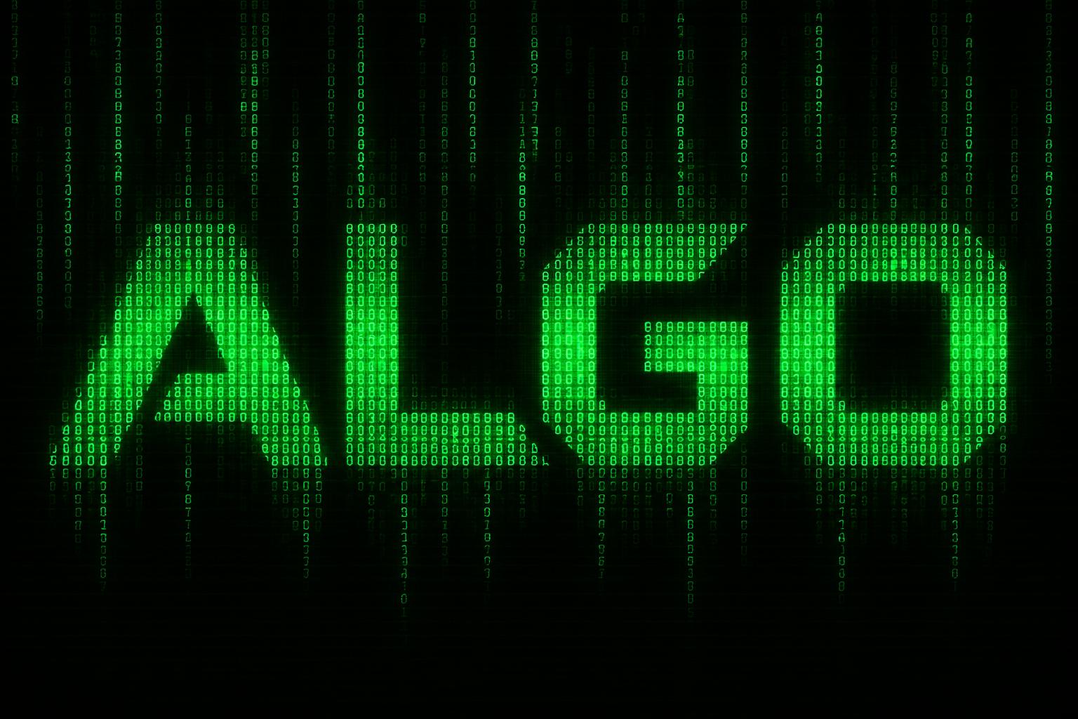 "ALGO" — Cyberpunk Data Stream | AI Text Effect Generator