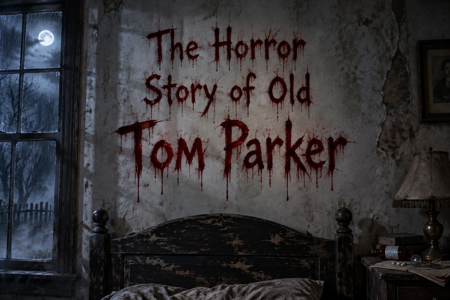 "The Horror Story of Old Tom Parker" —  | AI Text Effect Generator