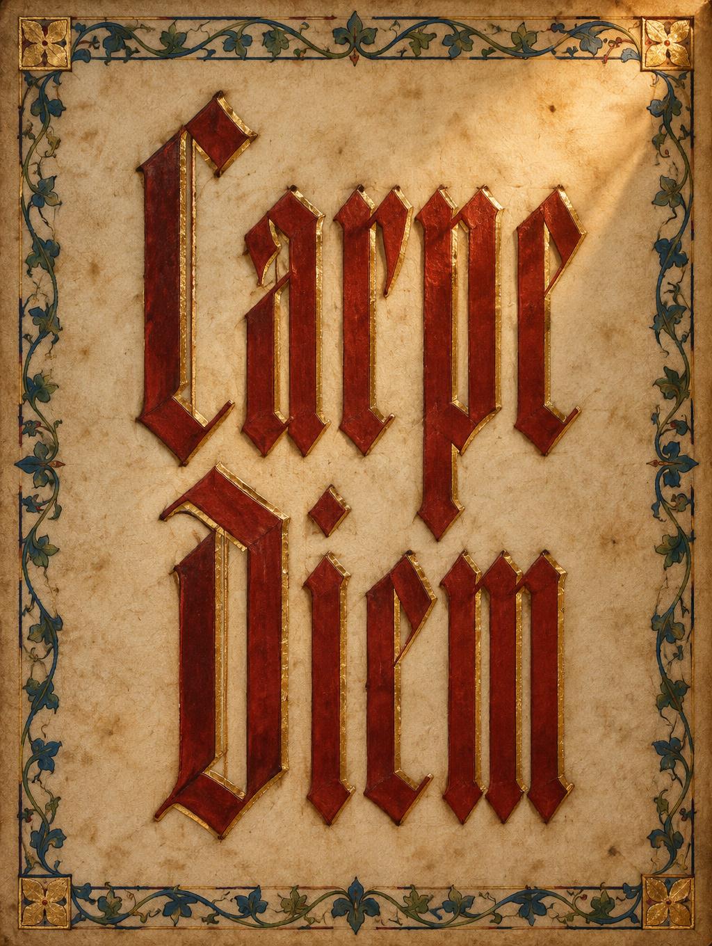 "Carpe Diem" — Medieval | AI Text Effect Generator