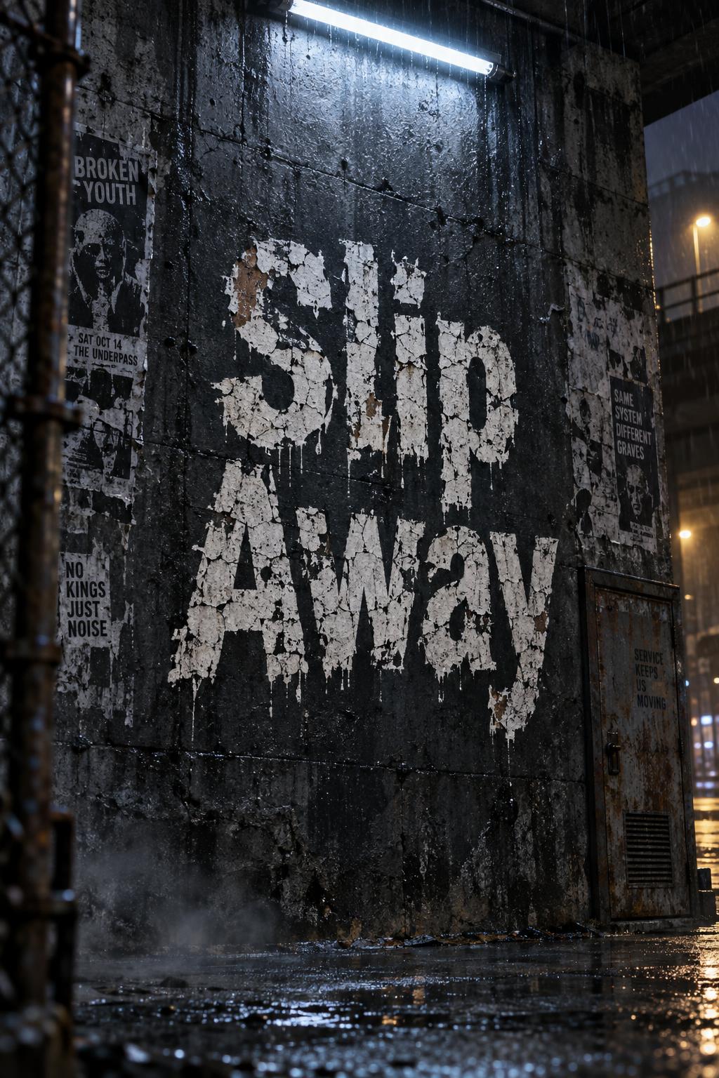 "Slip Away" —  | AI Text Effect Generator