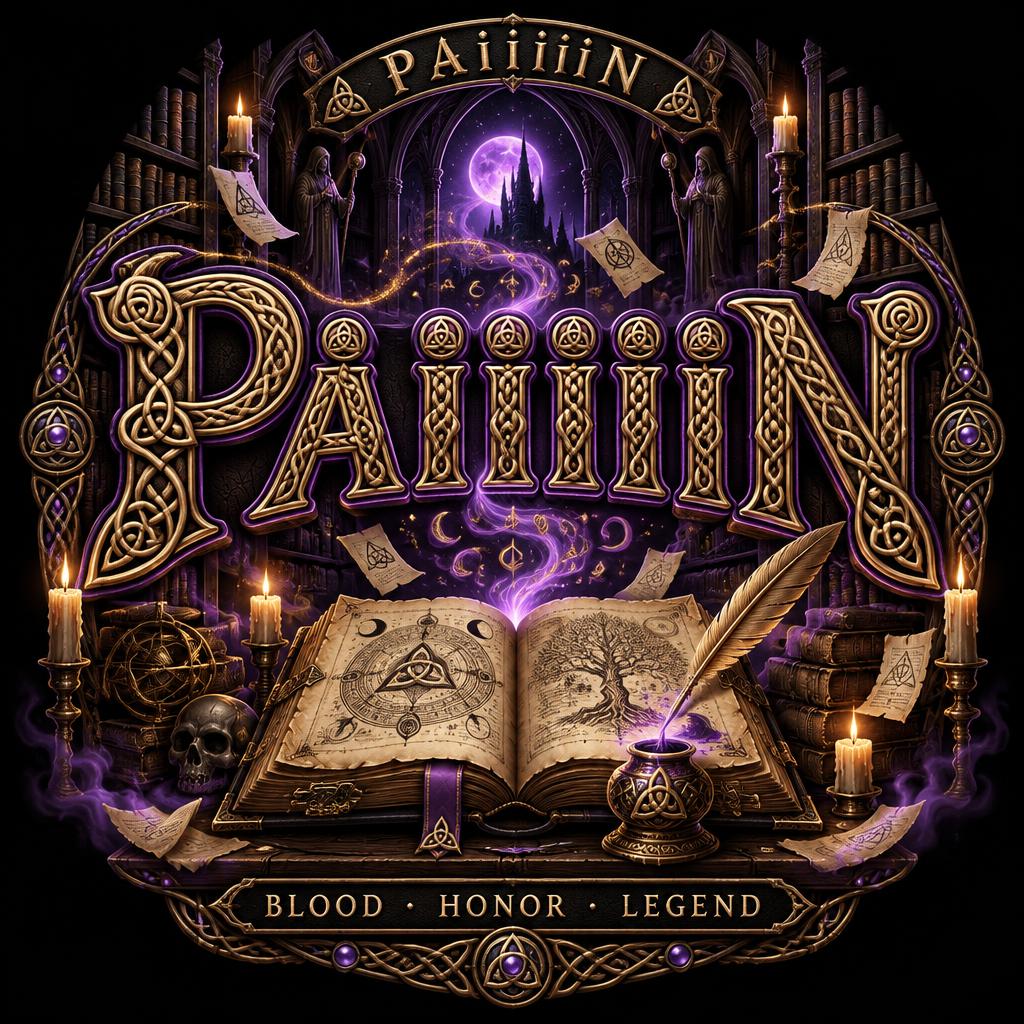 "PaiiiiiN
PaiiiiiN
BLOOD • HONOR • LEGEND" — Magic Fantasy text effect