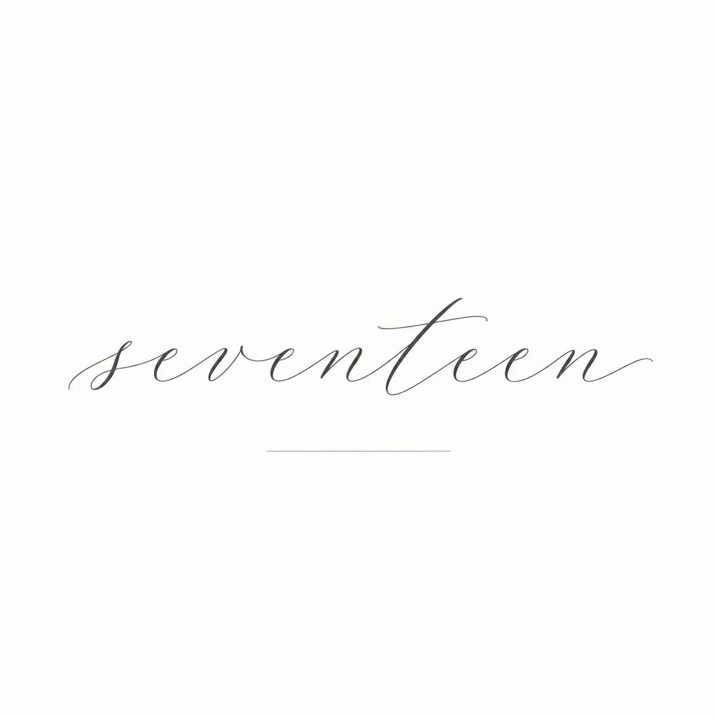 "𝓈ℯ𝓋ℯ𝓃𝓉ℯℯ𝓃" — Minimal text effect