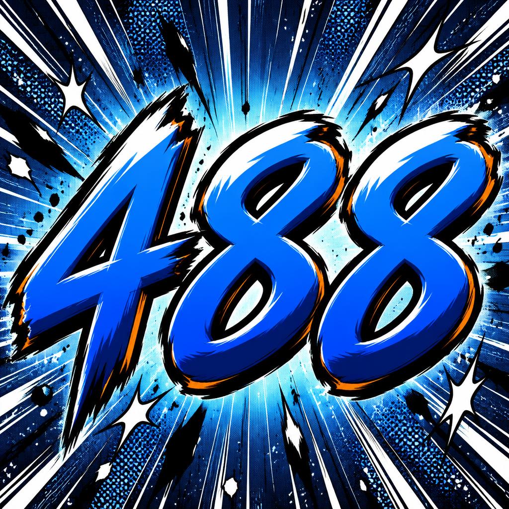 "488" — Anime | AI Text Effect Generator