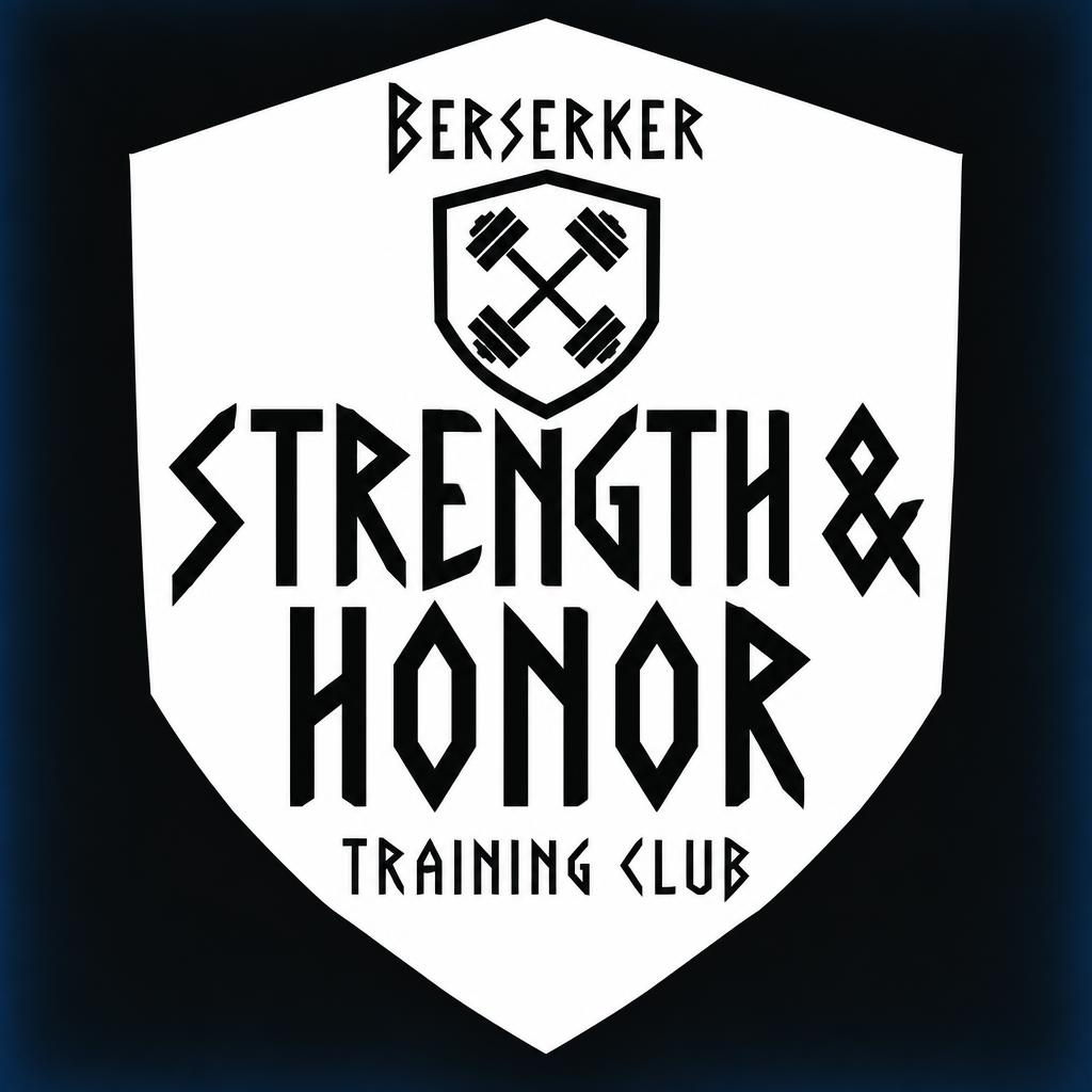 "STRENGTH & HONOR
Berserker
TRAINING CLUB" — Viking Runic | AI Text Effect Generator