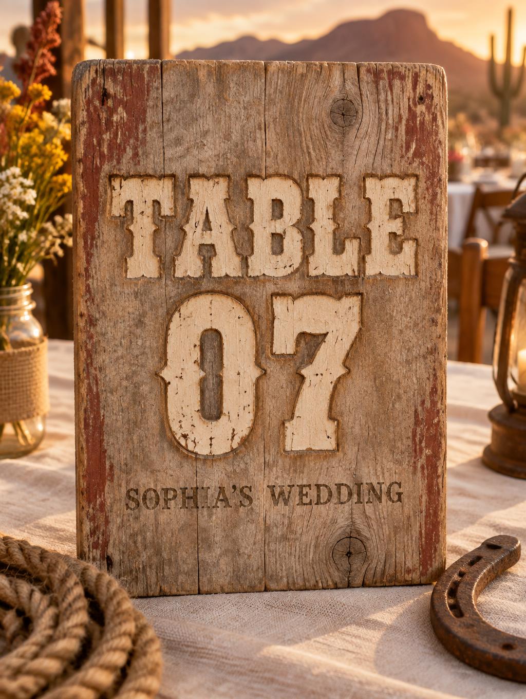 TABLE 07
SOPHIA’S WEDDING