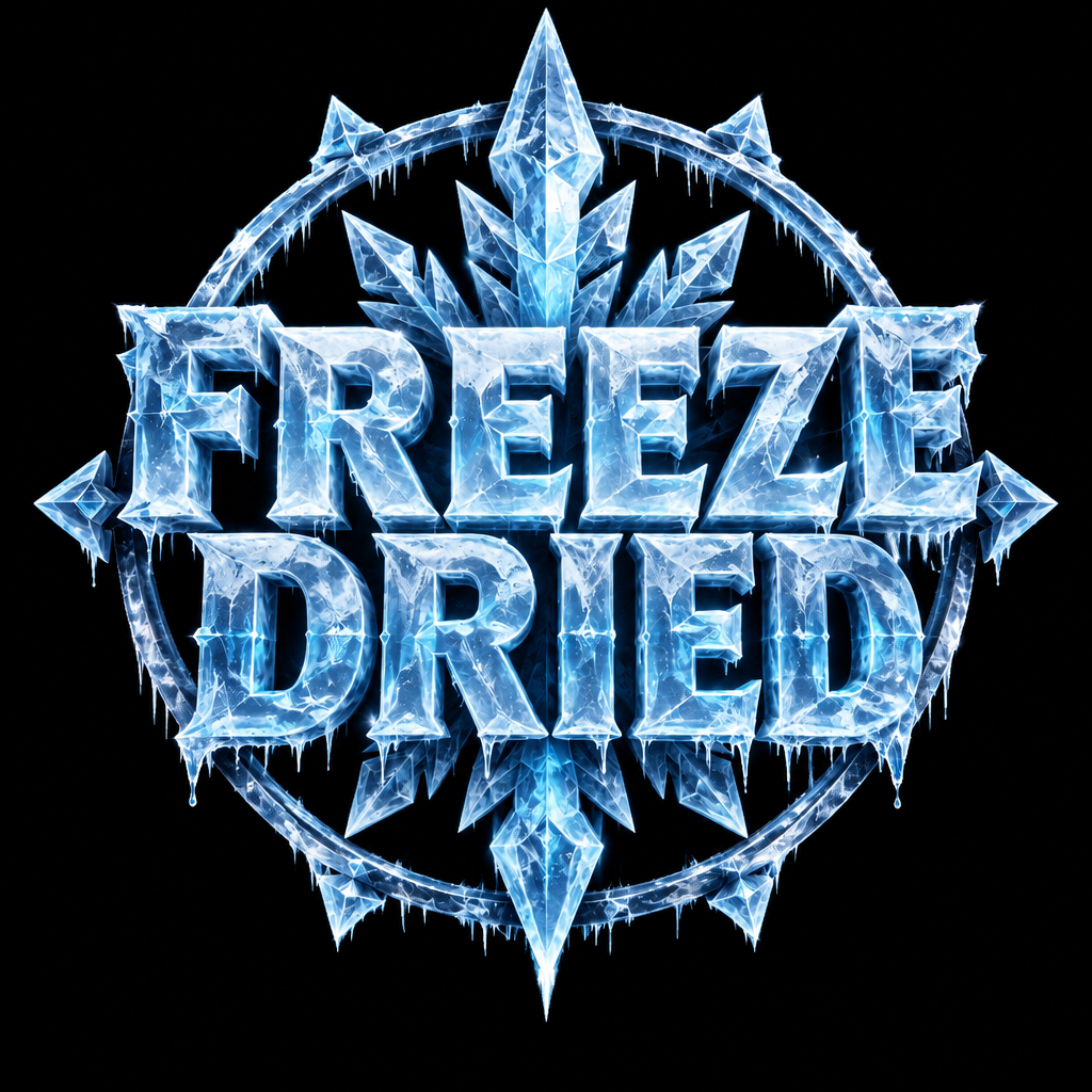 "FREEZE
DRIED" — Glass Frozen | AI Text Effect Generator