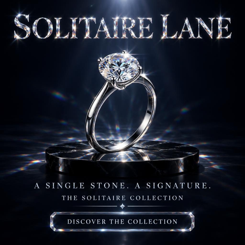 SOLITAIRE LANE
A SINGLE STONE. A SIGNATURE.
THE SOLITAIRE COLLECTION
DISCOVER THE COLLECTION