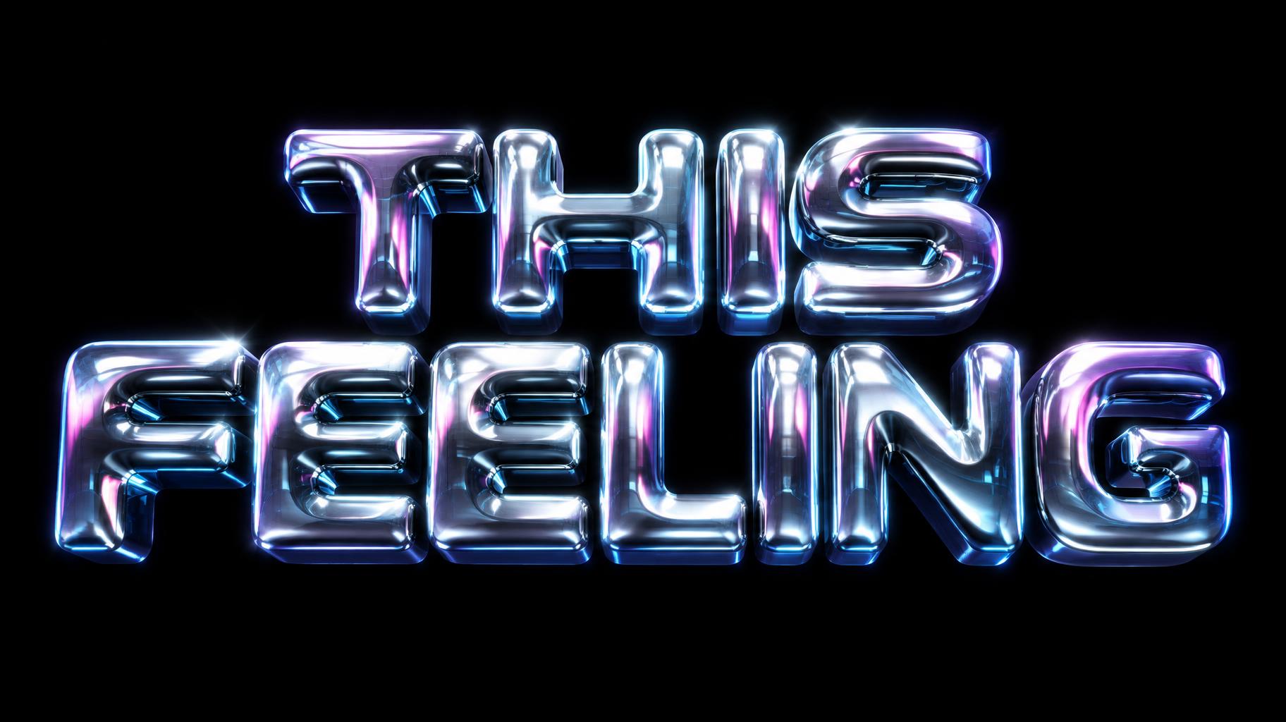 "THIS FEELING" — Chrome Metal 3d | AI Text Effect Generator