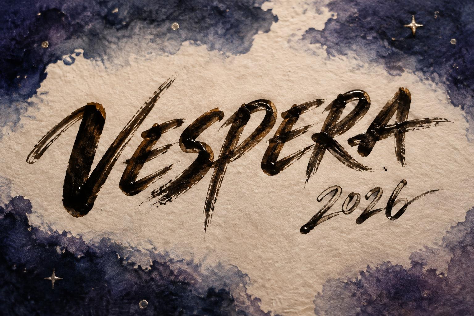 "VESPERA 2026" — Brush Stroke | AI Text Effect Generator