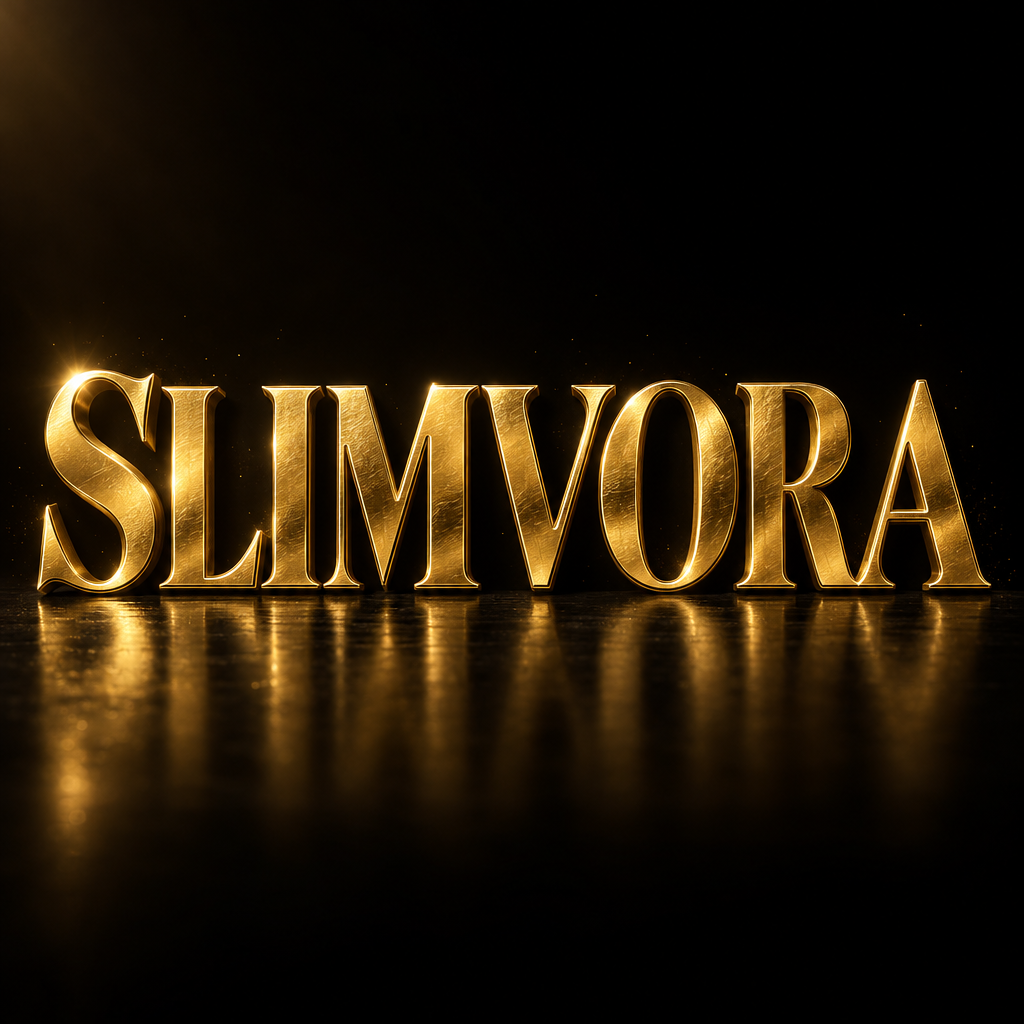 "SLIMVORA" — 3d Bold Gold | AI Text Effect Generator