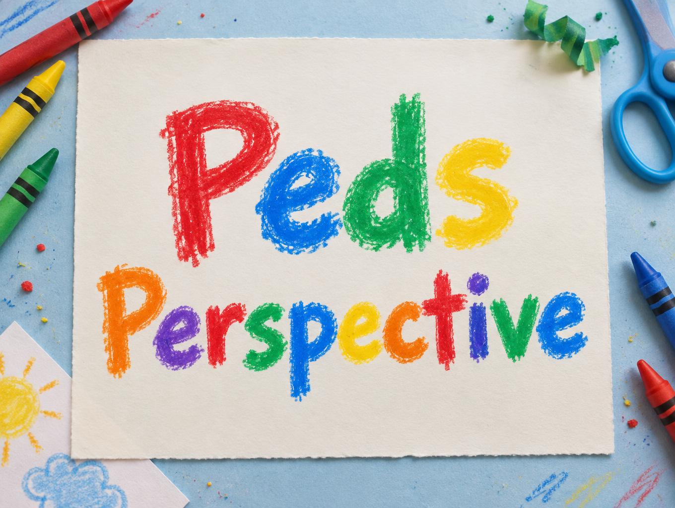 "Peds
Perspective" —  text effect