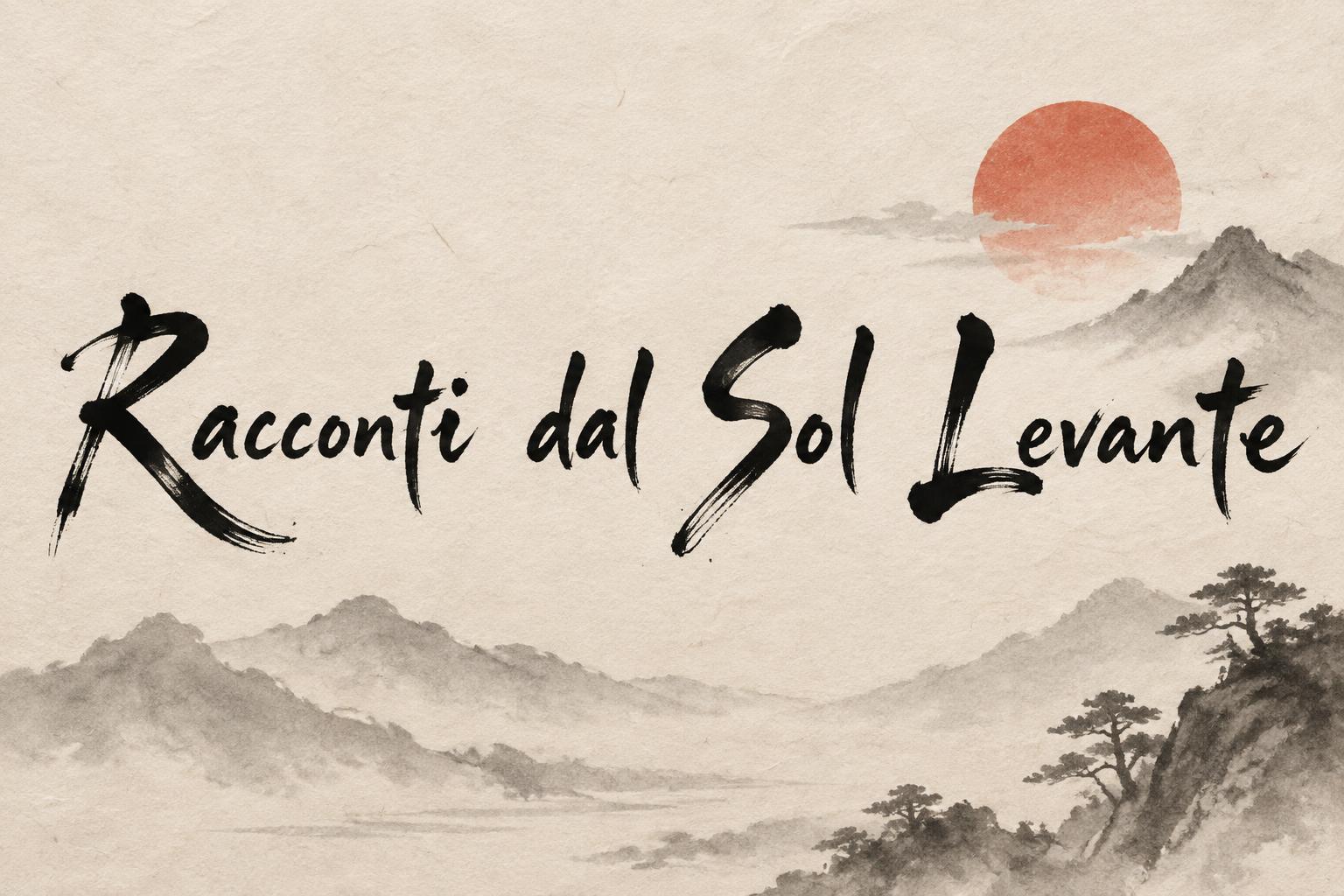 "Racconti dal Sol Levante" — Brush Japanese Ink | AI Text Effect Generator