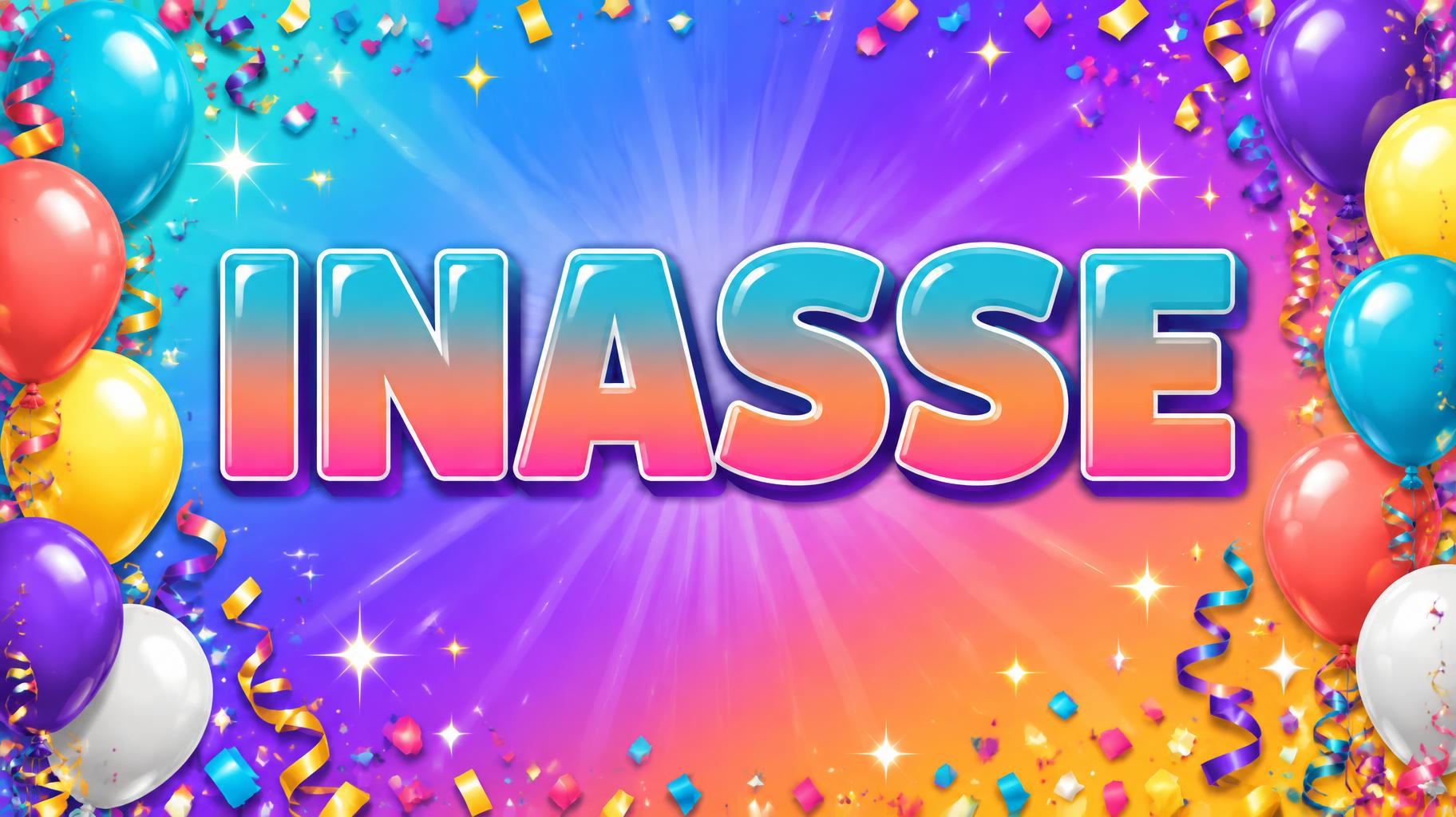 "INASSE" — Birthday | AI Text Effect Generator