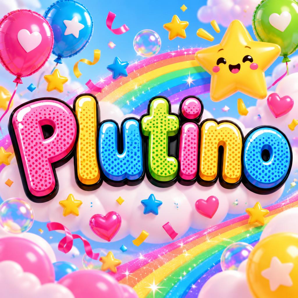 "Plutino" — Kids Gift text effect