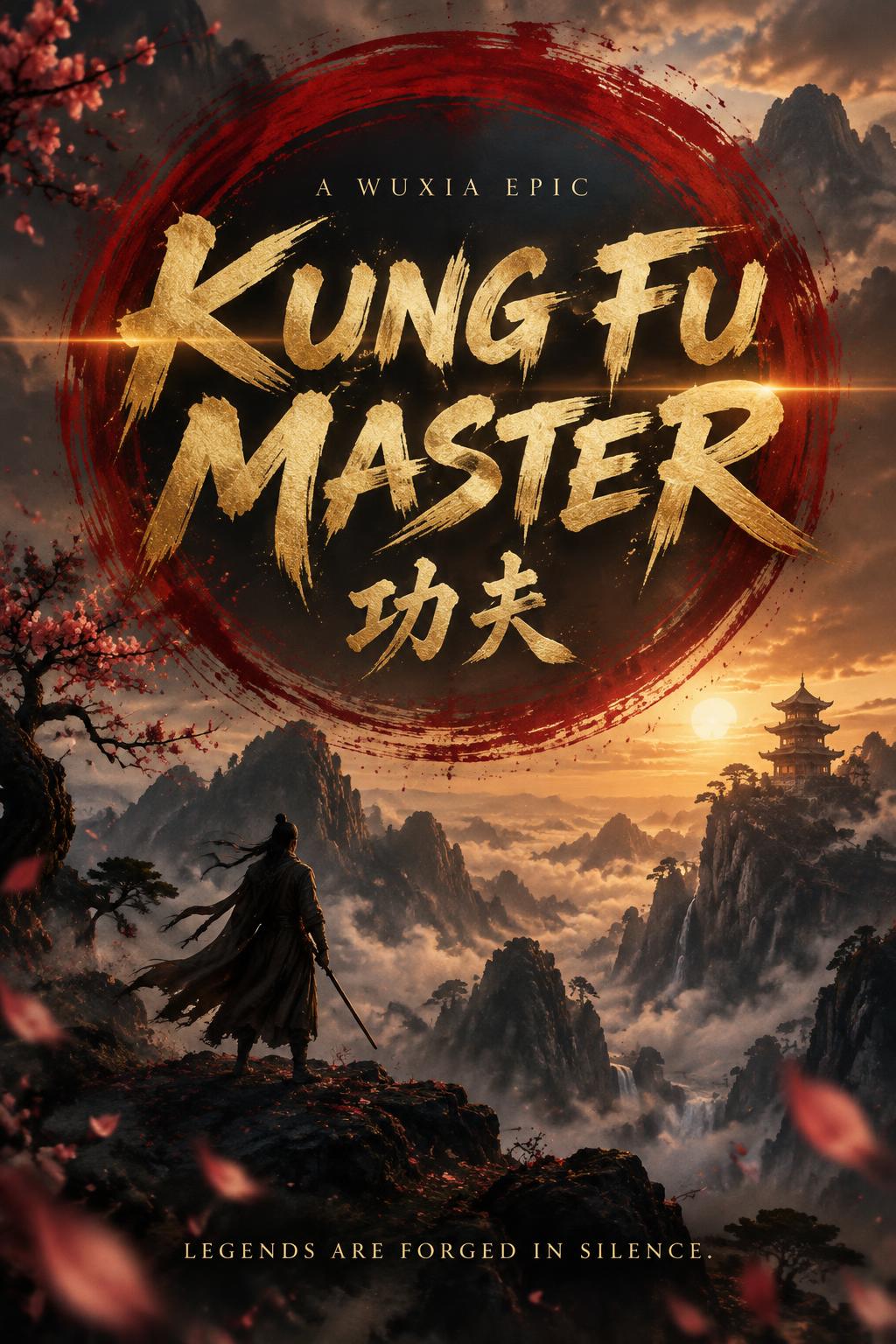 "KUNG FU MASTER
功夫
A WUXIA EPIC
LEGENDS ARE FORGED IN SILENCE." — Cinematic Netflix | AI Text Effect Generator