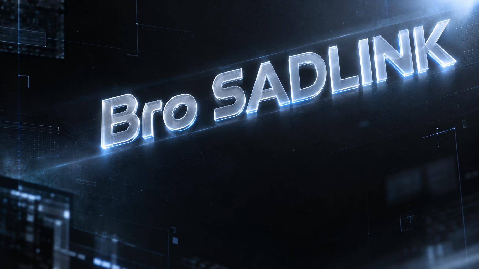 "Bro SADLINK" —  | AI Text Effect Generator
