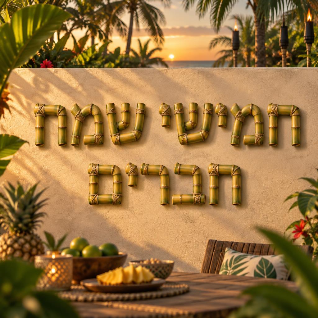 "חמישי שמח חברים" —  | AI Text Effect Generator