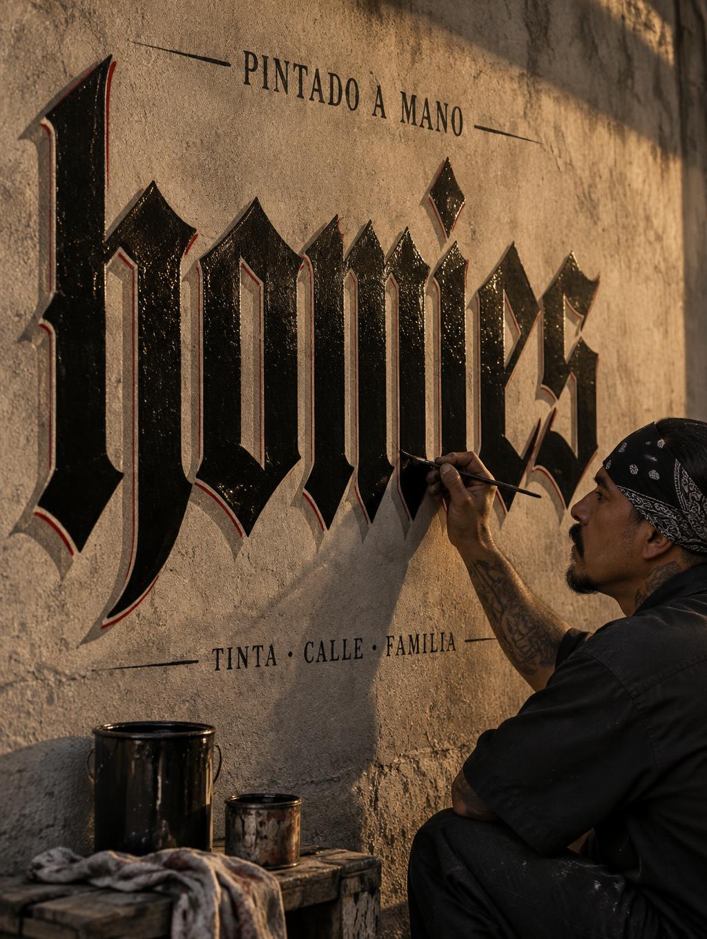 homies
PINTADO A MANO
TINTA • CALLE • FAMILIA