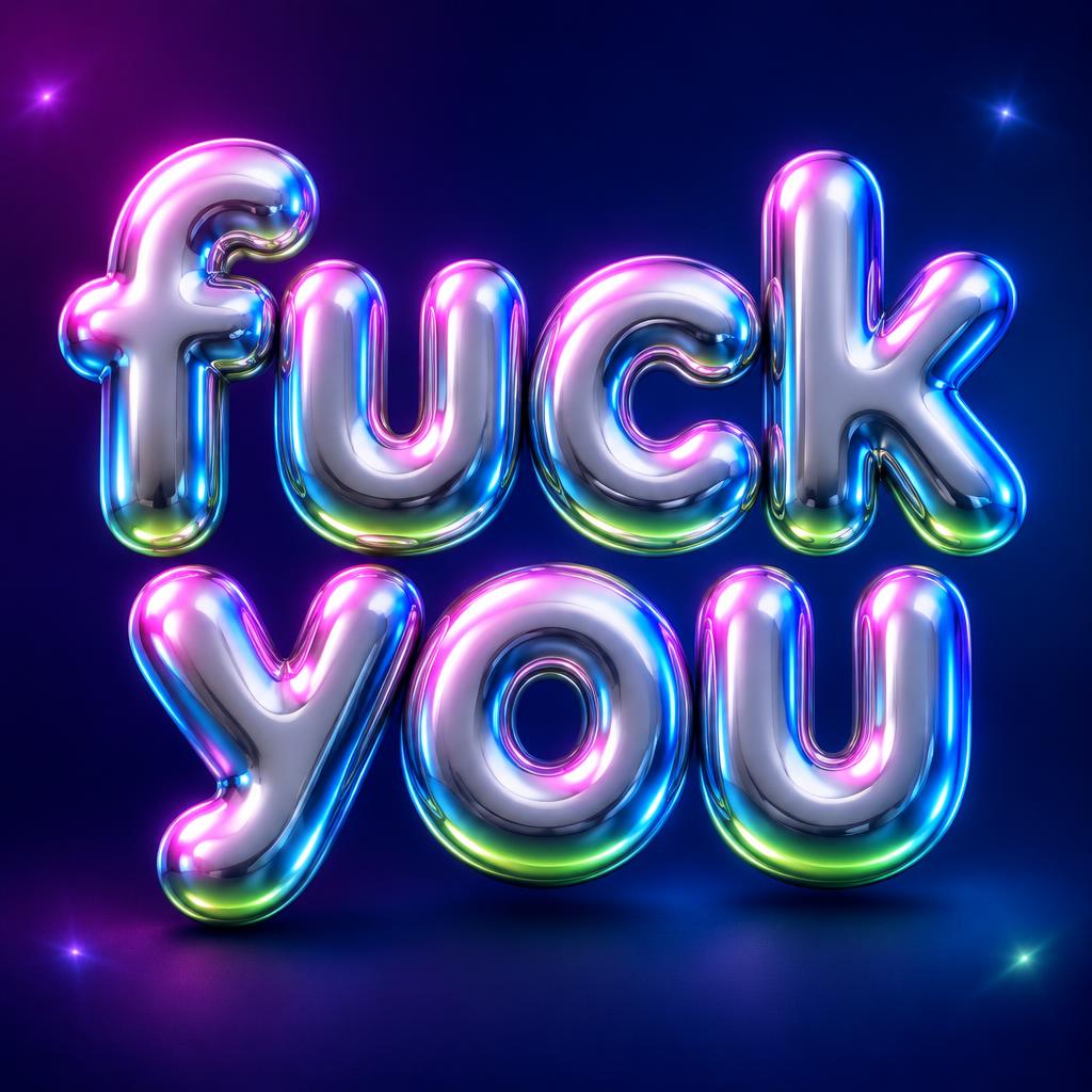 "fuck you" — Y2k | AI Text Effect Generator