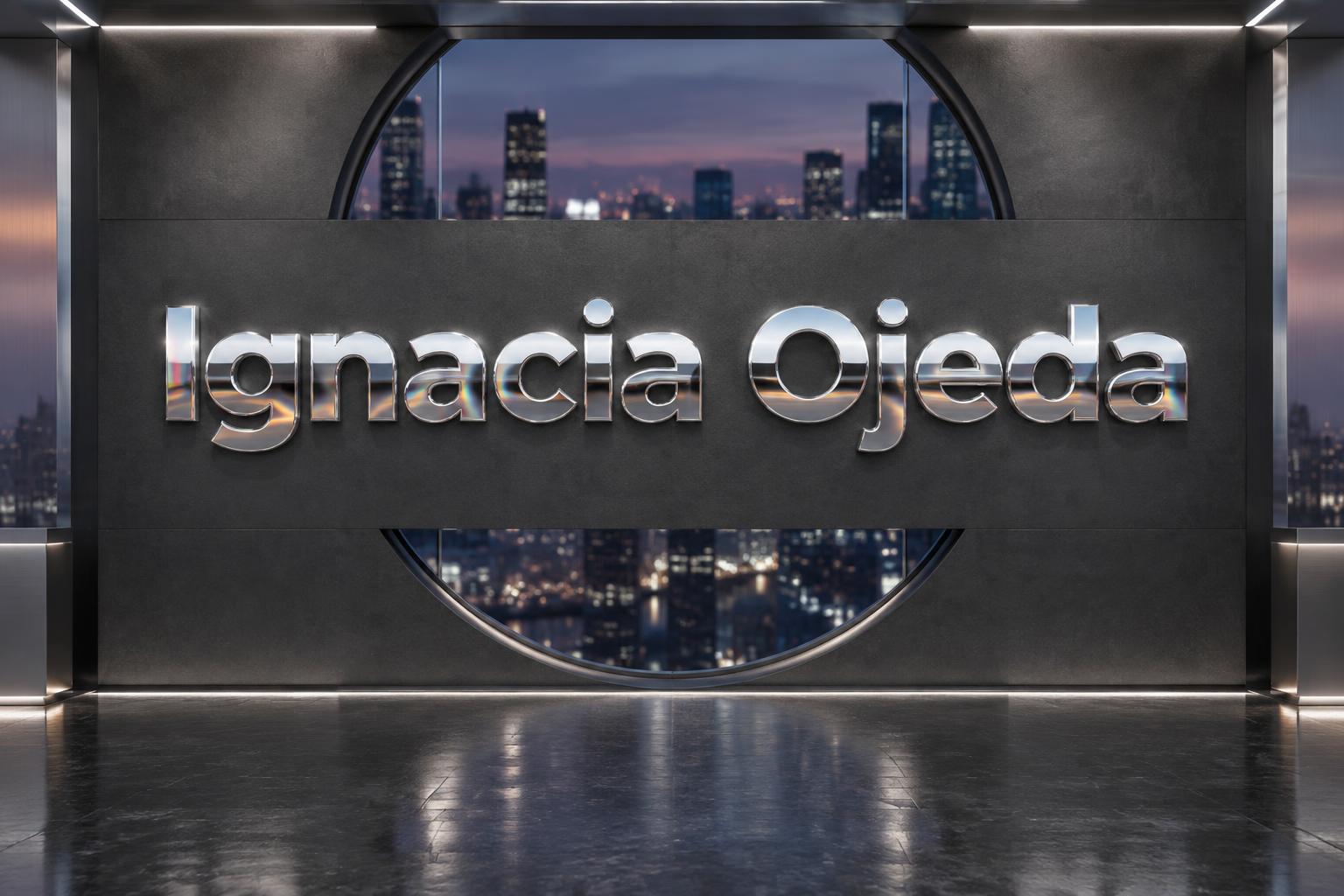 "Ignacia Ojeda" —  | AI Text Effect Generator