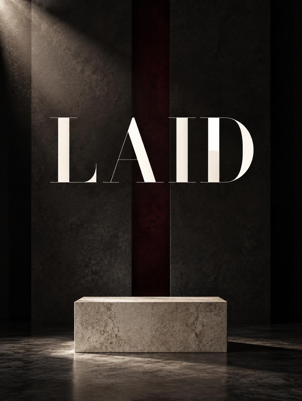 "LAID" —  | AI Text Effect Generator