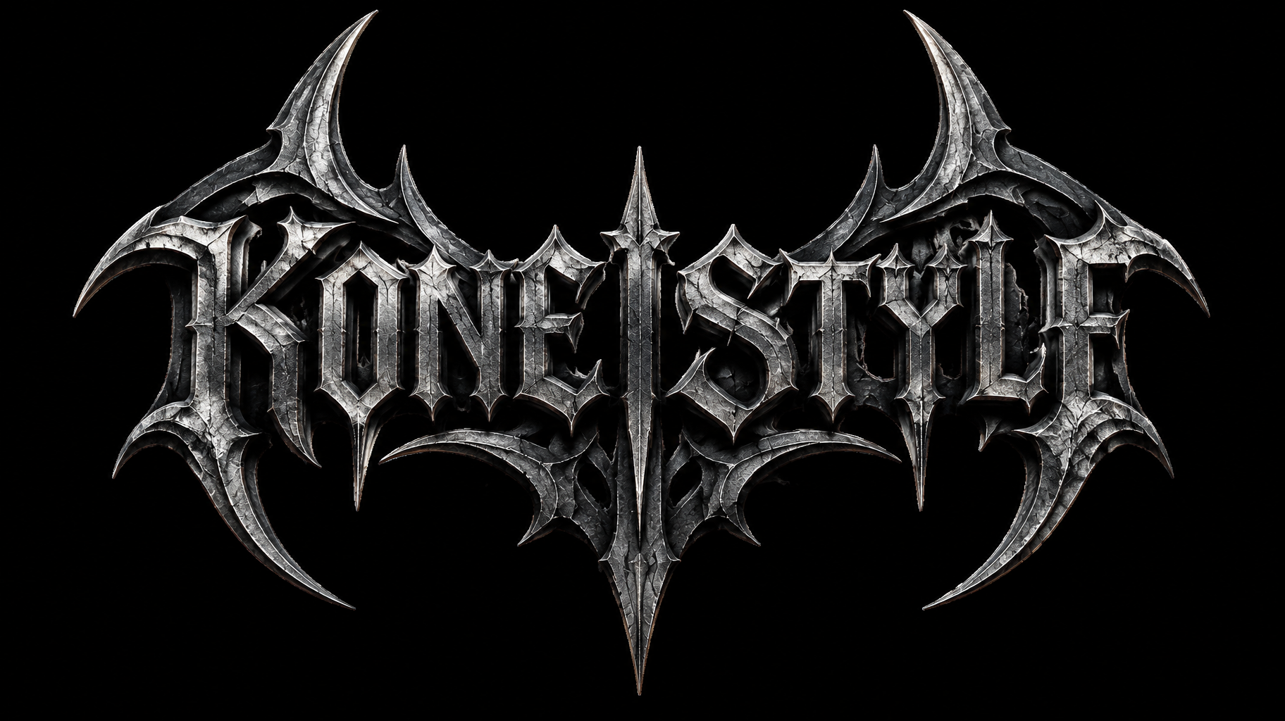 "KONE STYLE" — Gothic Font text effect