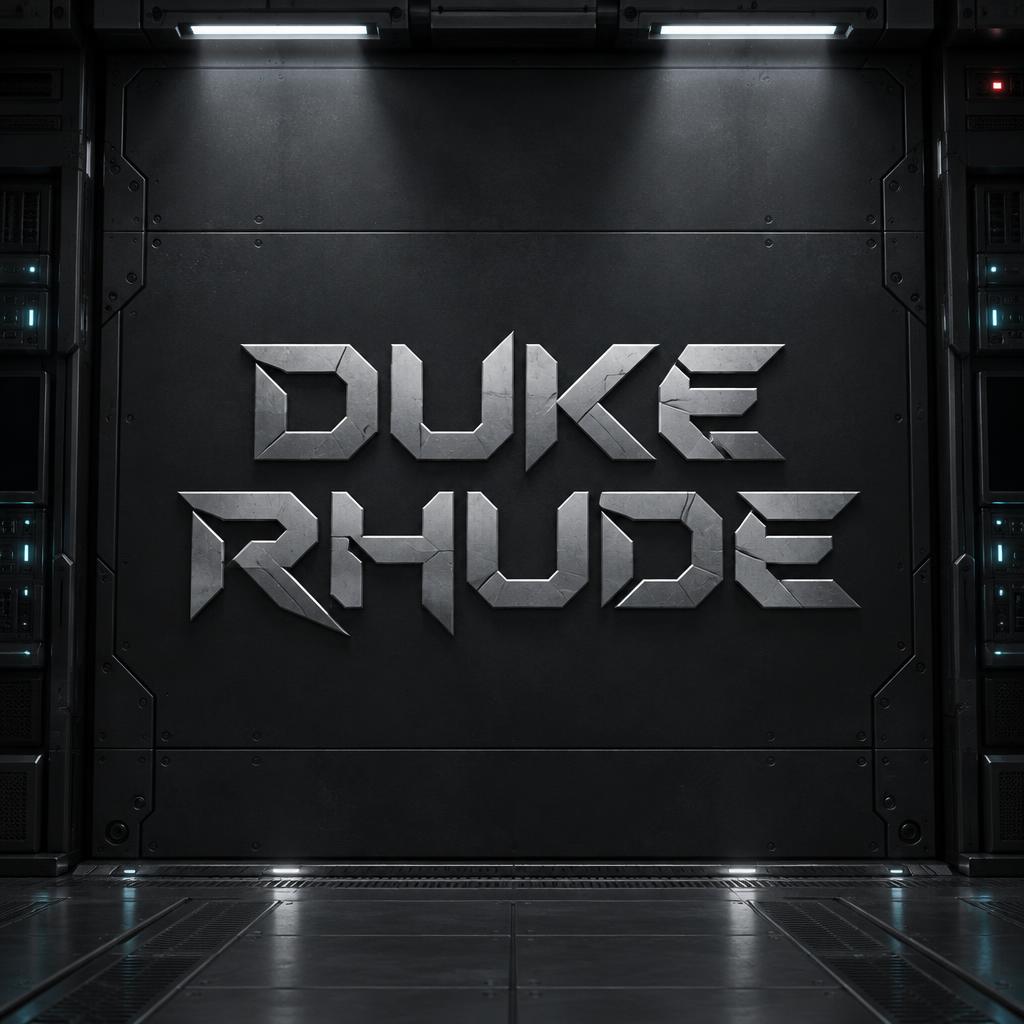 "DUKE RHUDE" —  | AI Text Effect Generator