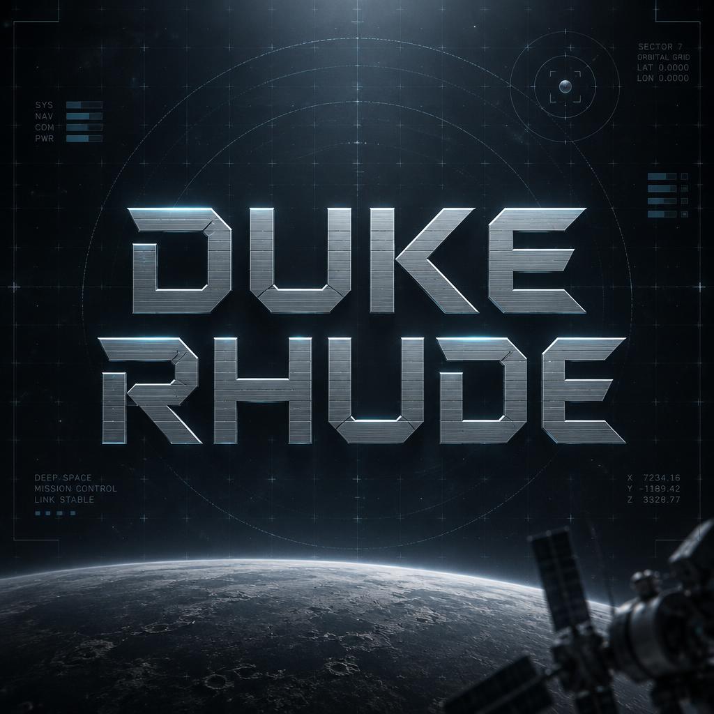 "DUKE RHUDE" —  | AI Text Effect Generator