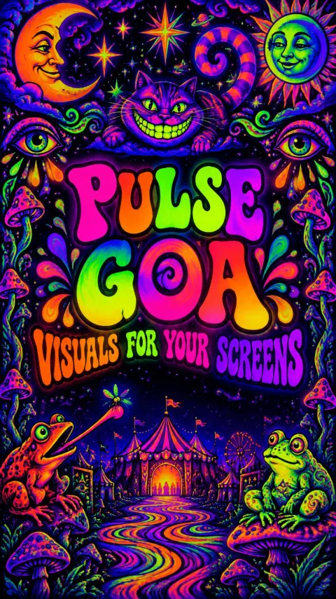 "PULSE GOA" — Diy text effect