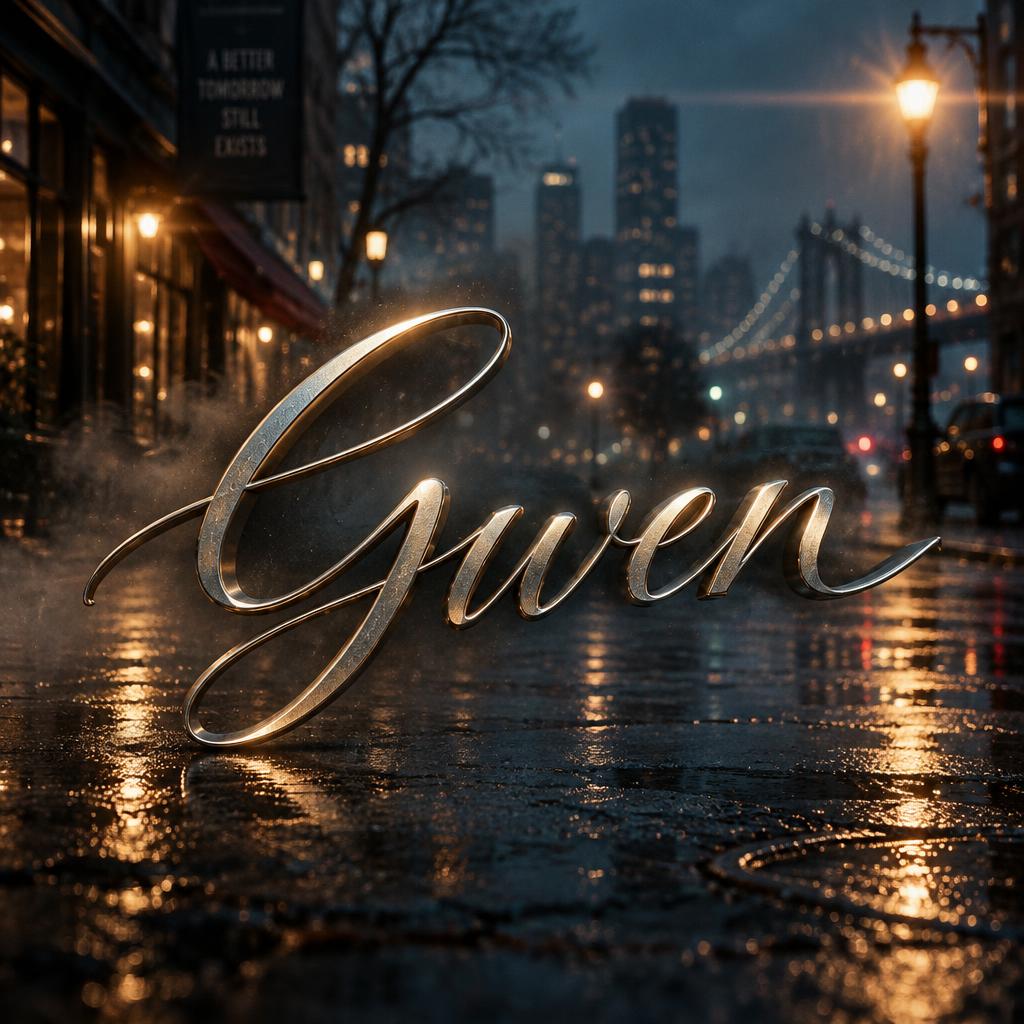 "Gwen" — Cinematic | AI Text Effect Generator