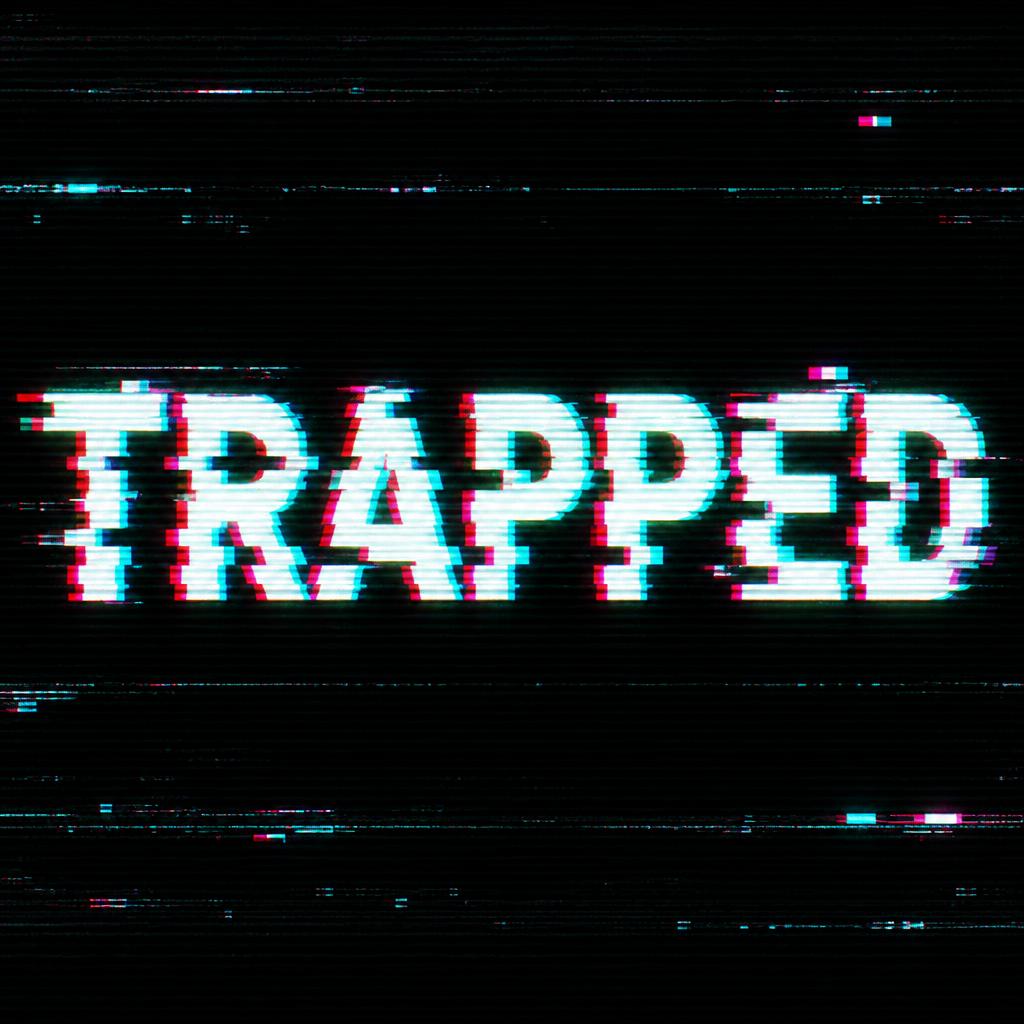 "TRAPPED" — Glitch | AI Text Effect Generator