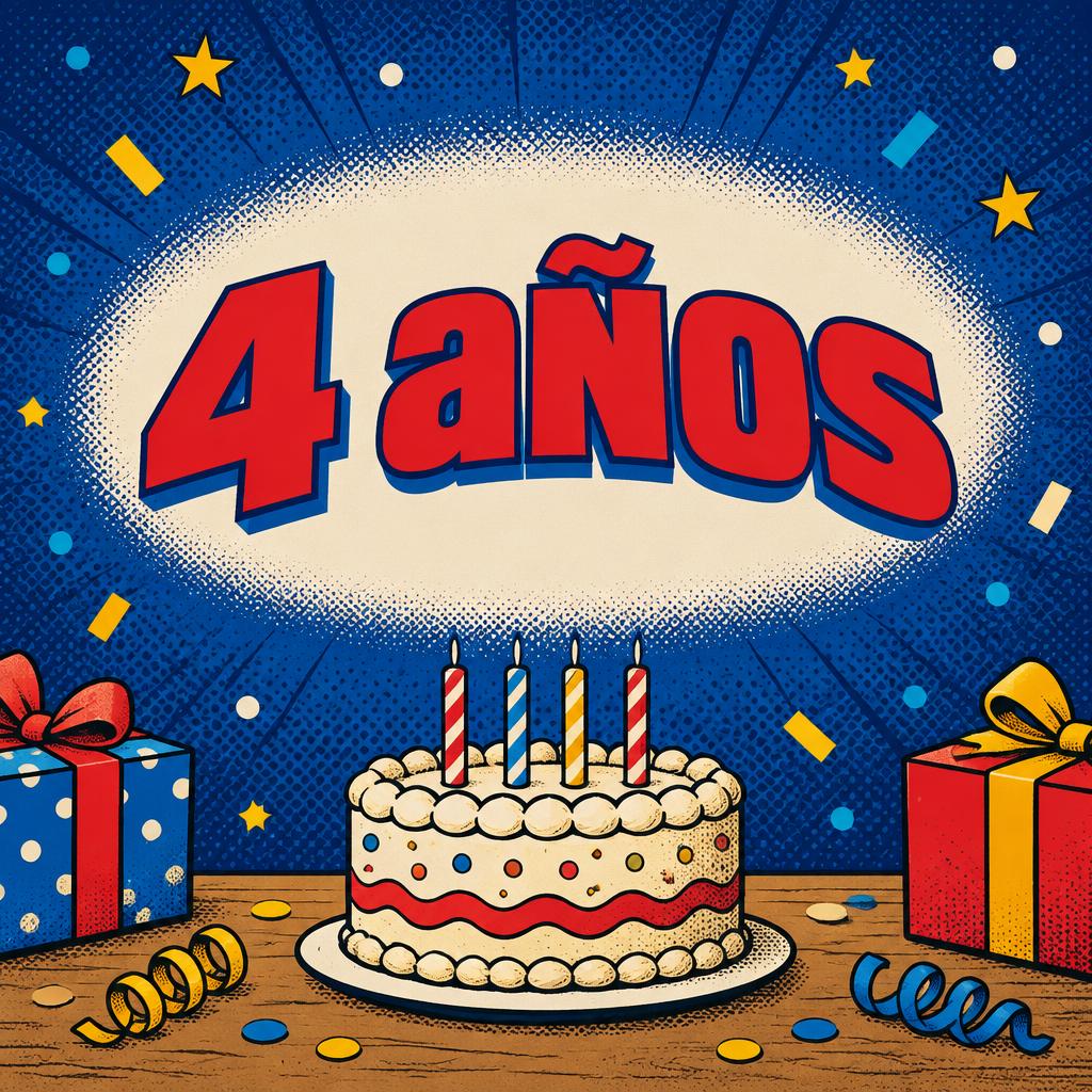 "4 años" —  text effect
