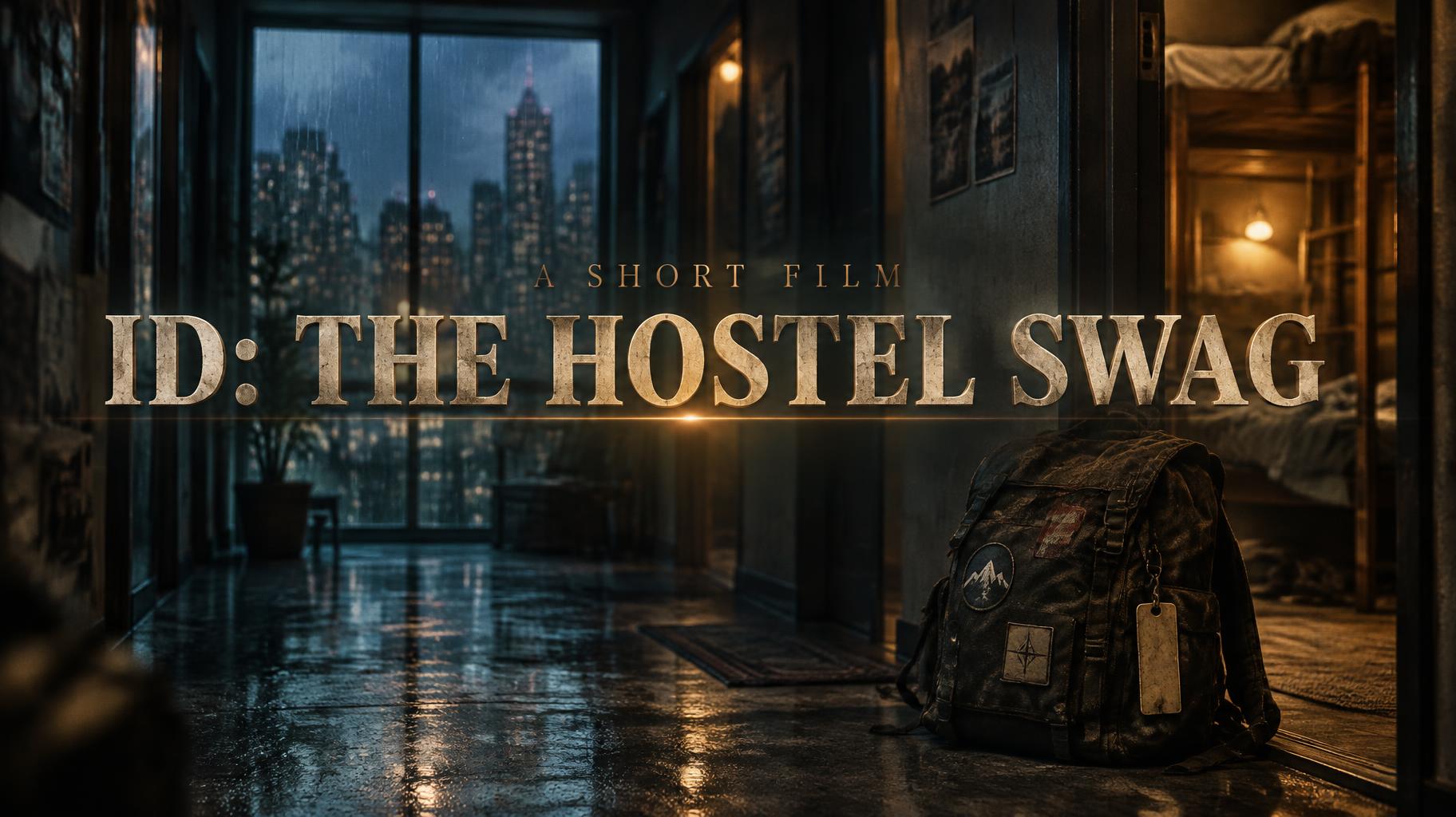 "ID: THE HOSTEL SWAG
A SHORT FILM" — Cinematic Netflix | AI Text Effect Generator