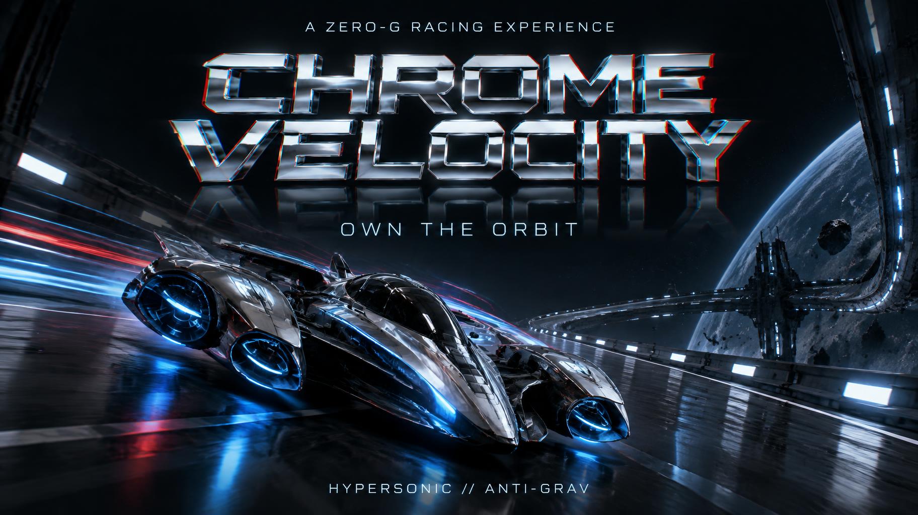 CHROME VELOCITY
A ZERO-G RACING EXPERIENCE
OWN THE ORBIT
HYPERSONIC // ANTI-GRAV