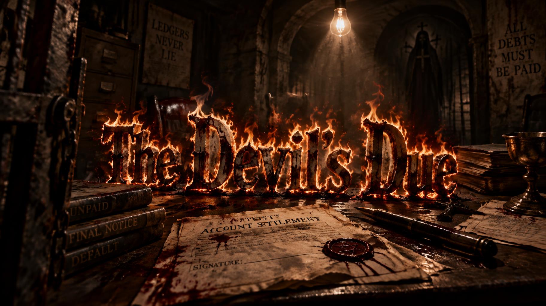 "The Devil's Due" — Cinematic Horror text effect