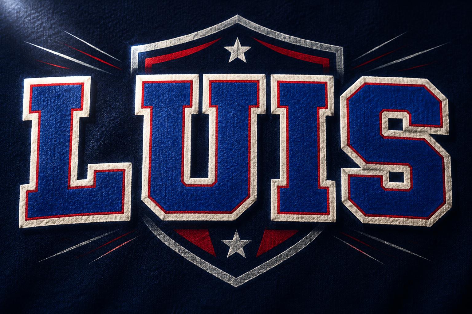 "LUIS" — Sports | AI Text Effect Generator