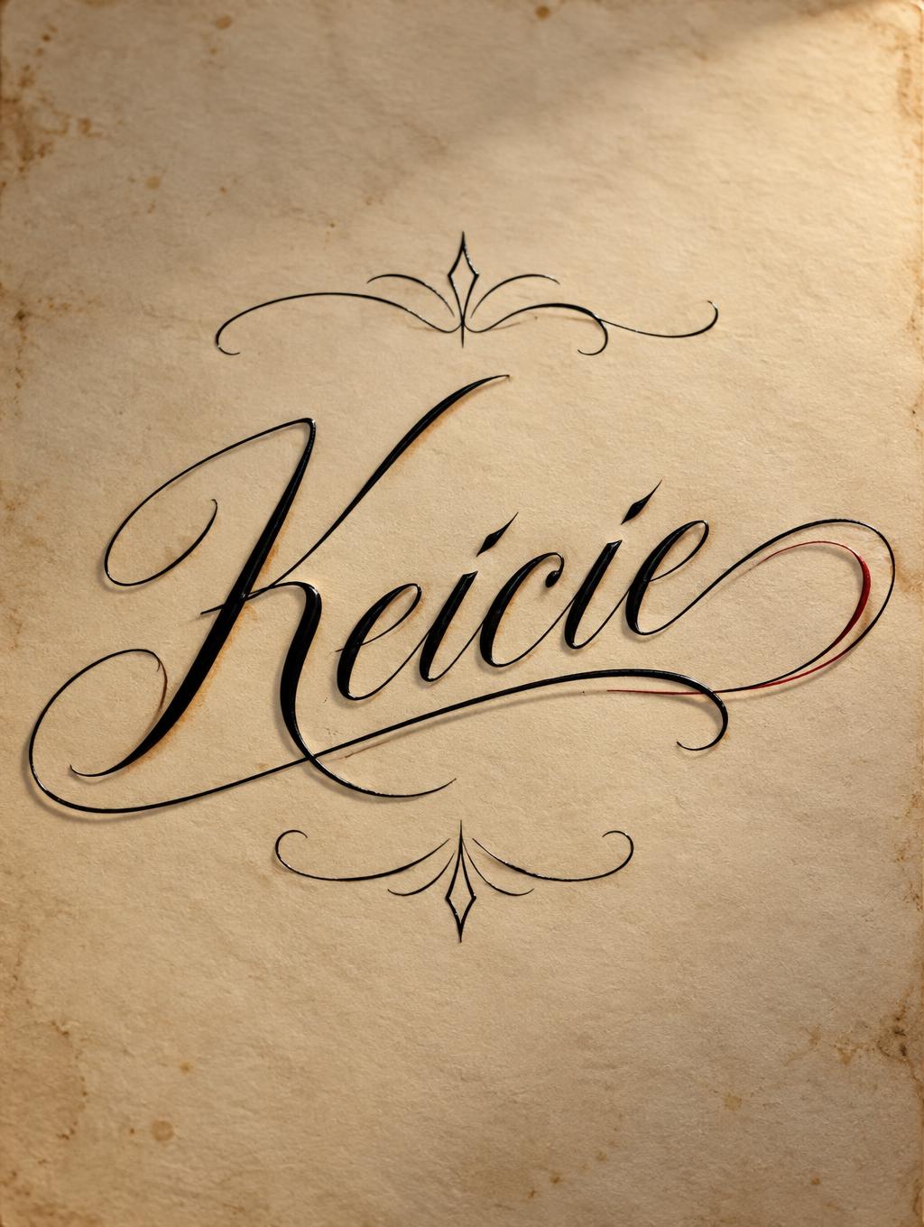 "Keicie" — Chicano | AI Text Effect Generator