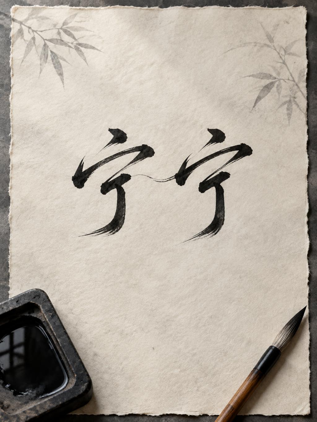 "宁宁" —  | AI Text Effect Generator